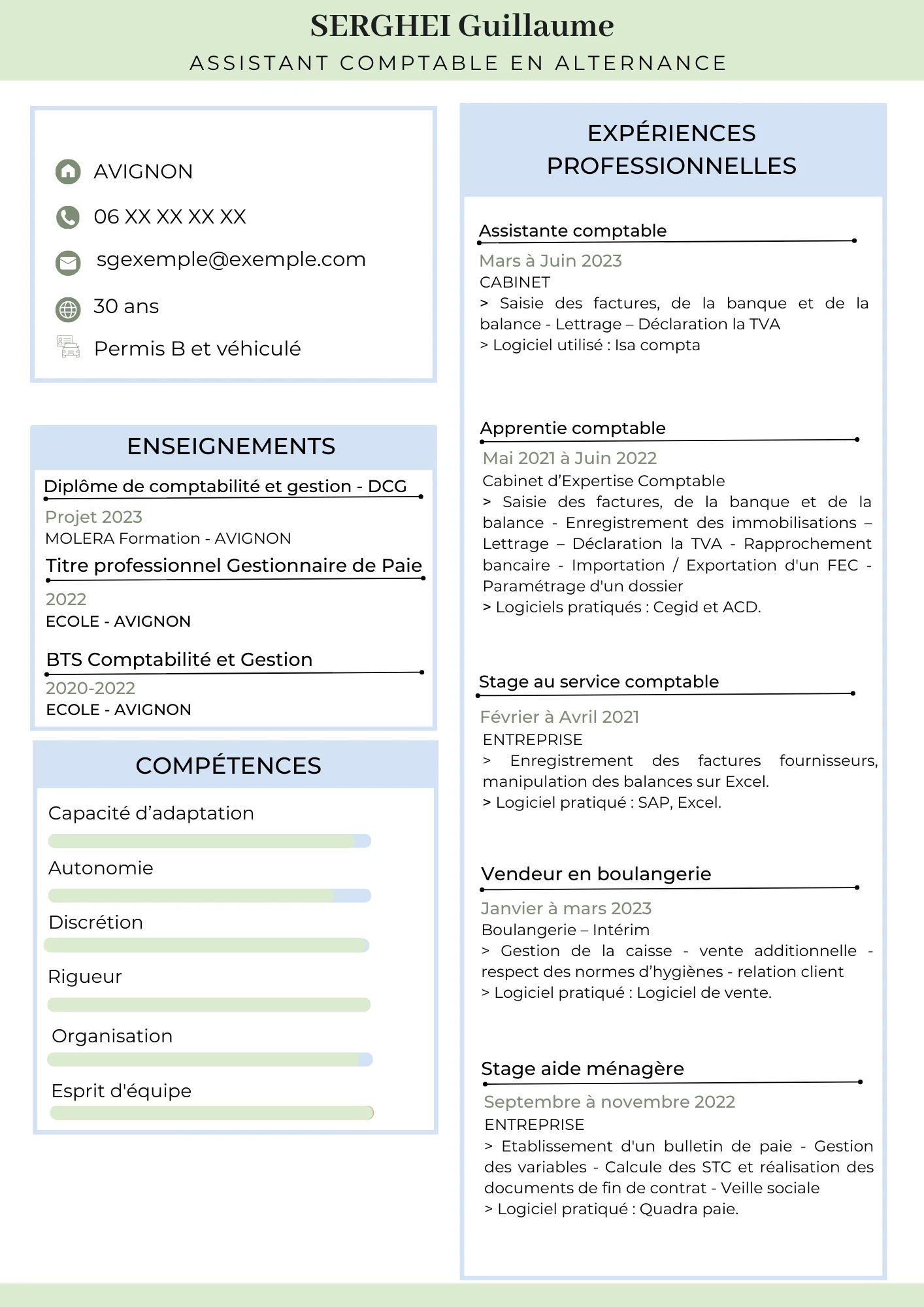 Créer un CV